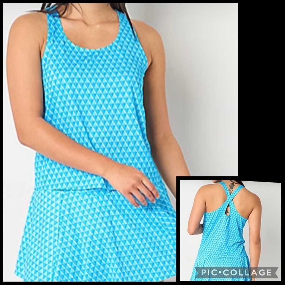 Xersion Womens Mesh Scoop Neck Sleeveless Performance Tank Top